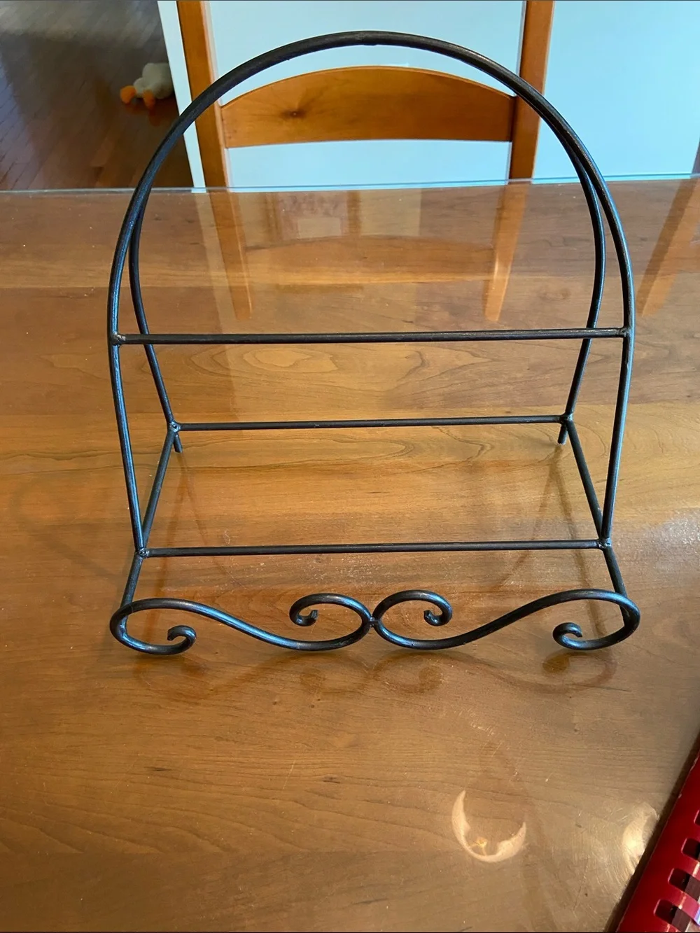 Black Metal Cookbook Holder. Fantastic Addition to Any Kitchen.